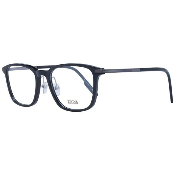 Ermenegildo Zegna Black Plastic & Titanium Glasses Men's (Frames)
